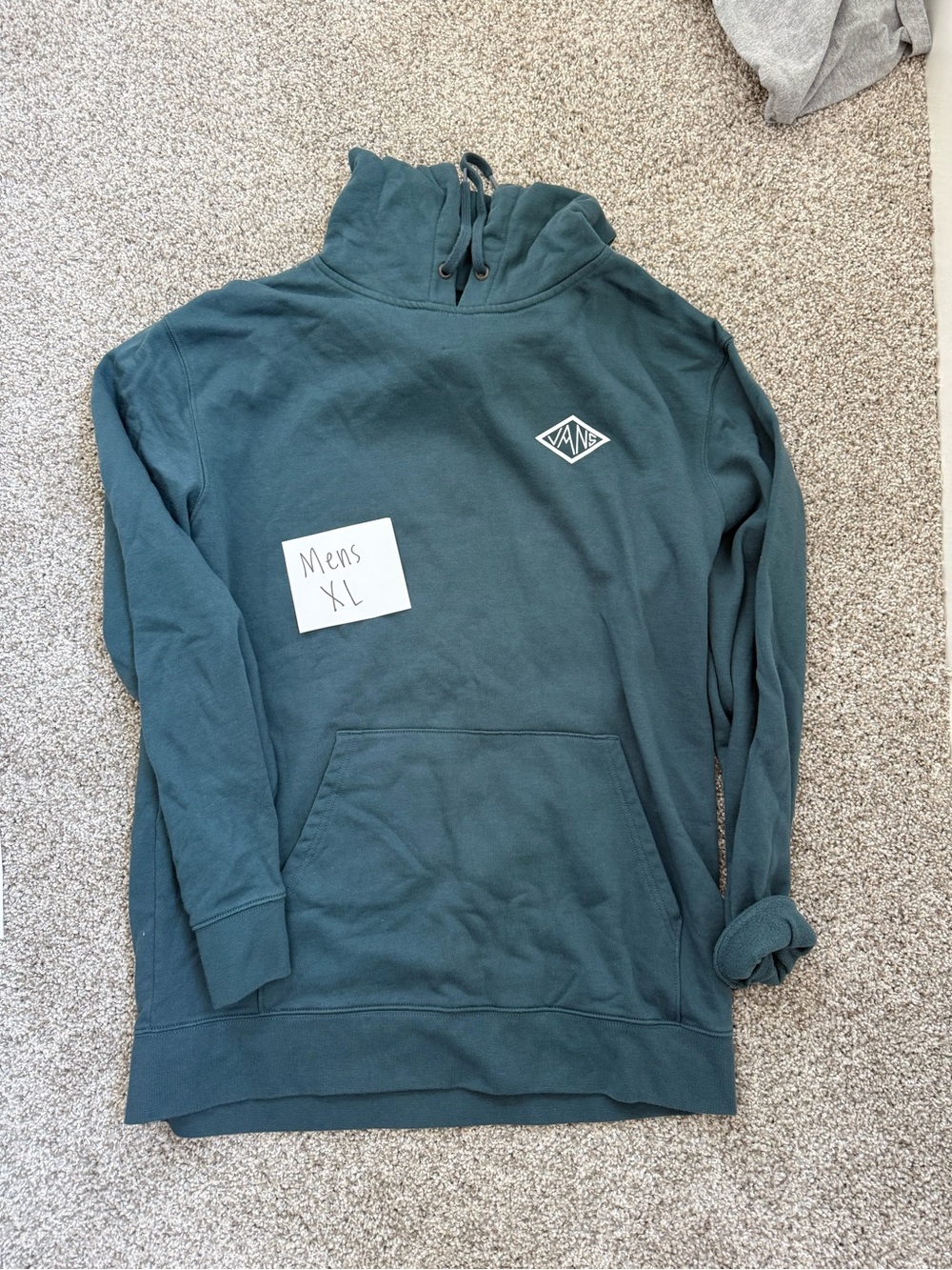 Vans Men's Teal Crewneck Pullover Hoodie